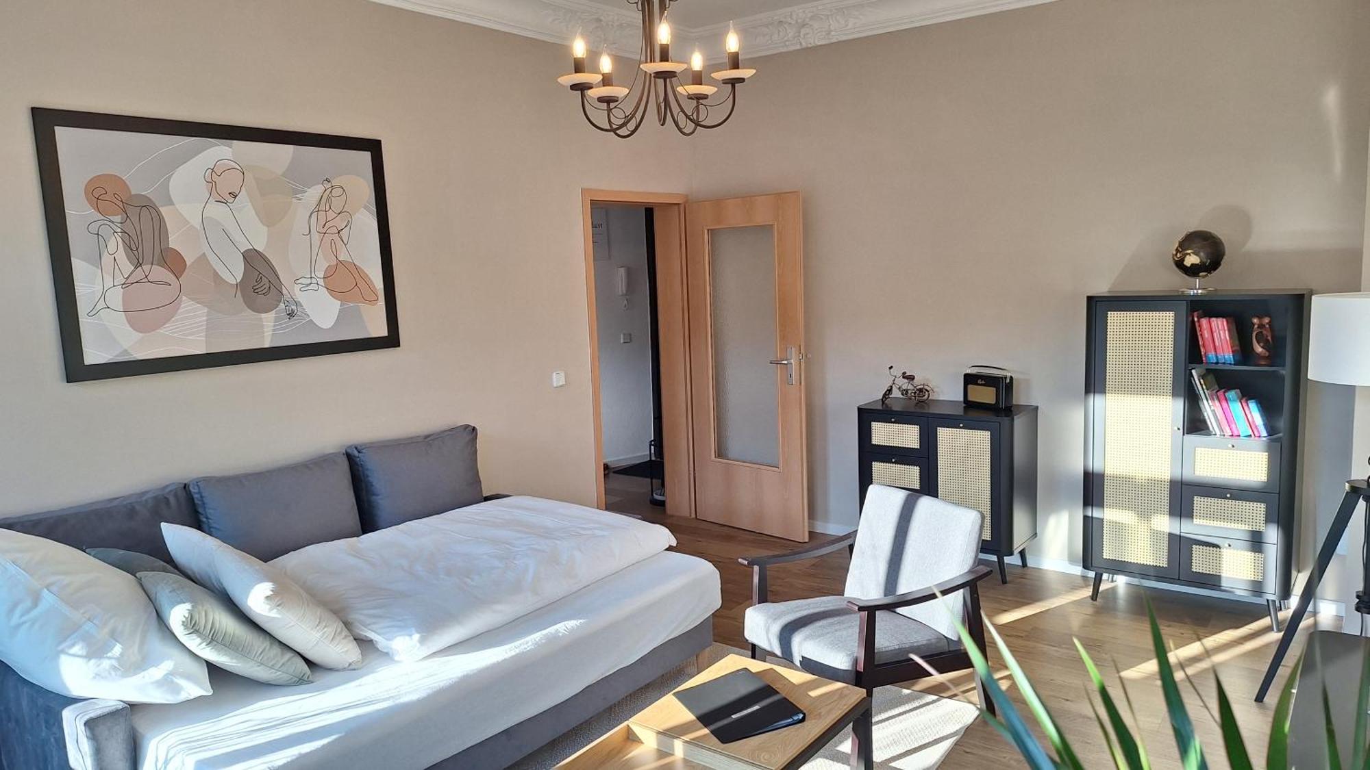 Stylisches Appartement Im Jugendstil-Viertel Chemnitz Esterno foto
